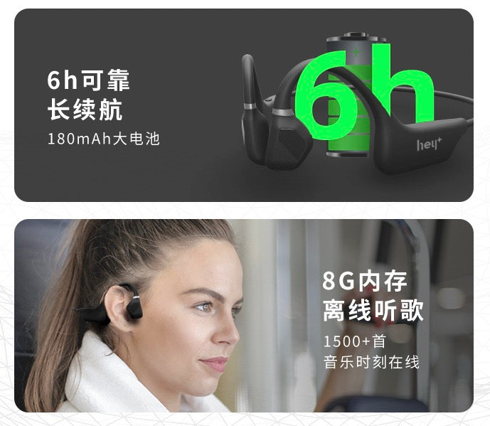 【黑加 hey+】Runner Air 耳掛式運動耳機