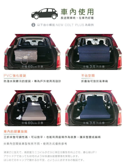 【尚品】二代目日式三折獨立筒彈簧床墊-15cm