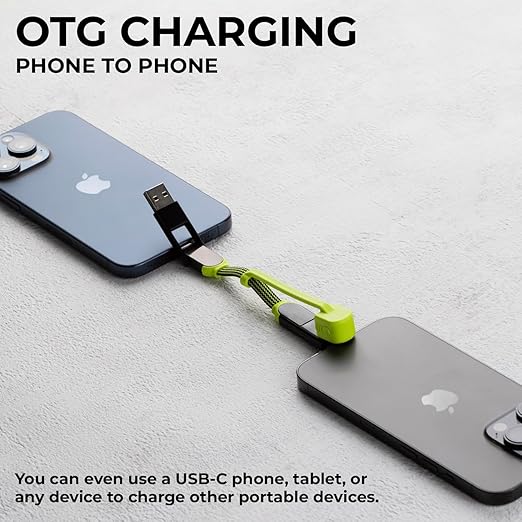 【inCharge】X PD100W六合一鑰匙圈快充傳輸線隨身版