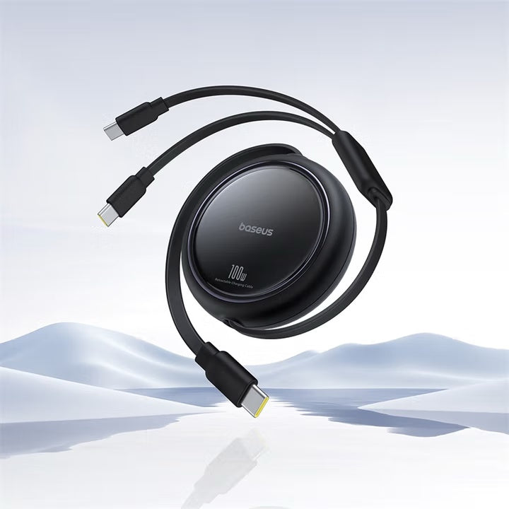 【Baseus 倍思】PD 100W 雙Type-C伸縮快充線