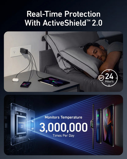 【Anker】 737 GaNPrime 120W 急速充電器(2C1A)