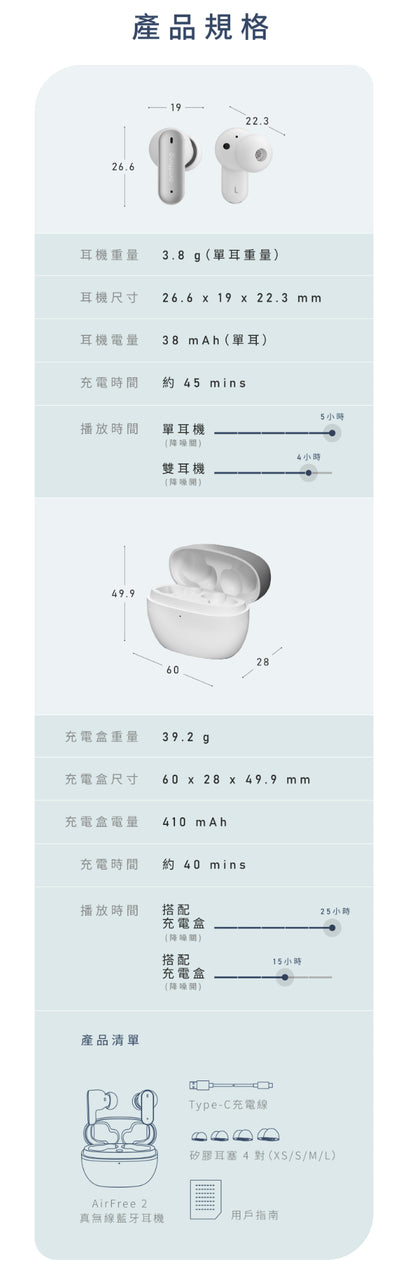 【omthing】AirFree2 真無線藍牙耳機