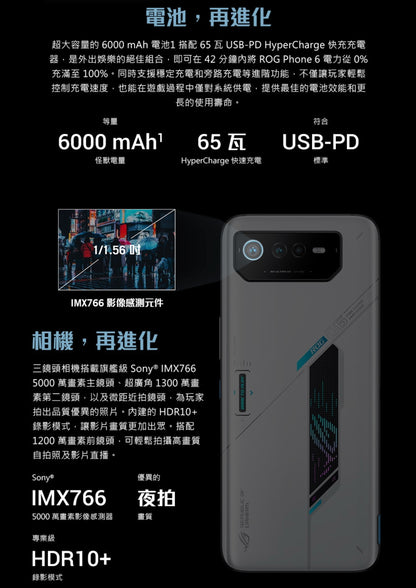 【ROG】 Phone 6 遊戲手機