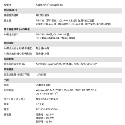 【Canon】PIXMA iP2870印表機