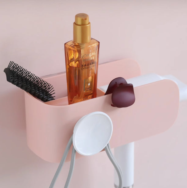 【ShowSee小適】北歐風多功能吹風機架 (免鑽牆)