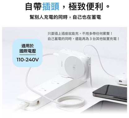 【PhotoFast】AllDay充 Qi2 多功能行動電源10000mAh