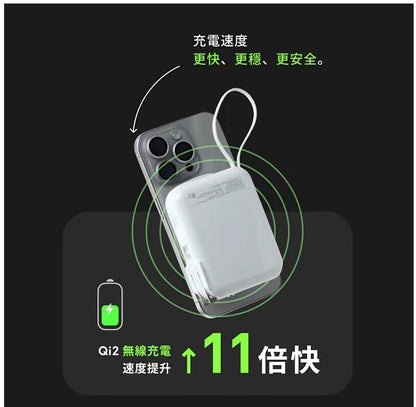 【PhotoFast】AllDay充 Qi2 多功能行動電源10000mAh
