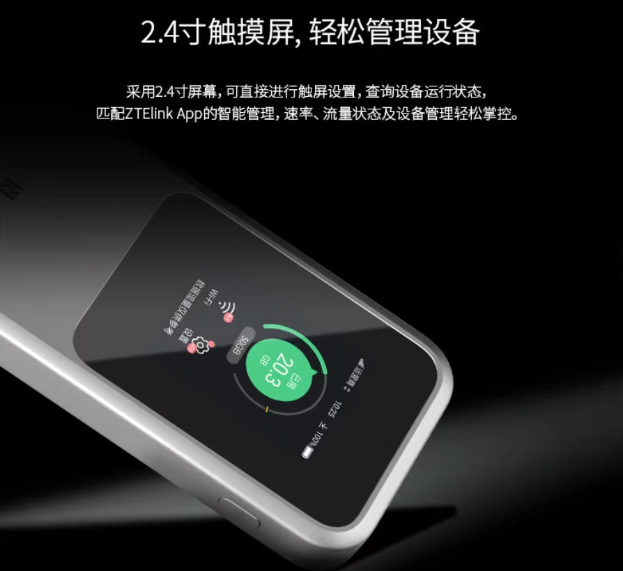 【ZTE】5G隨身WiFi6 Pro Max (MU5120)