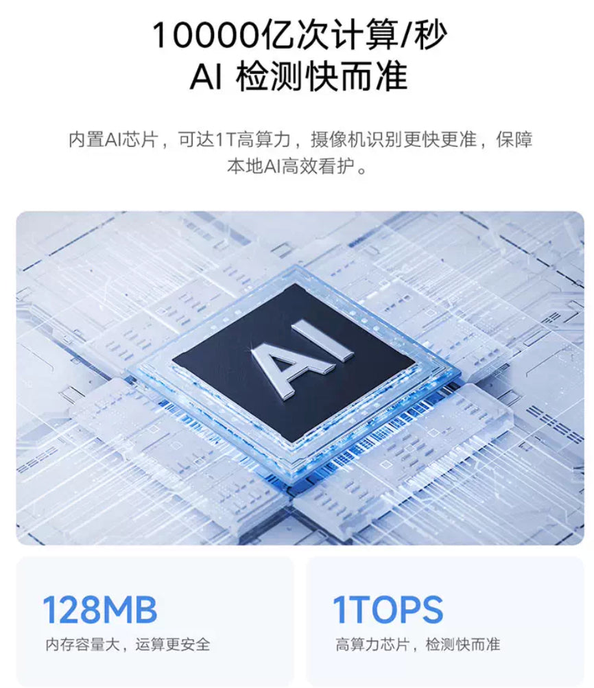 【Xiaomi小米】智能攝像機 視頻通話版