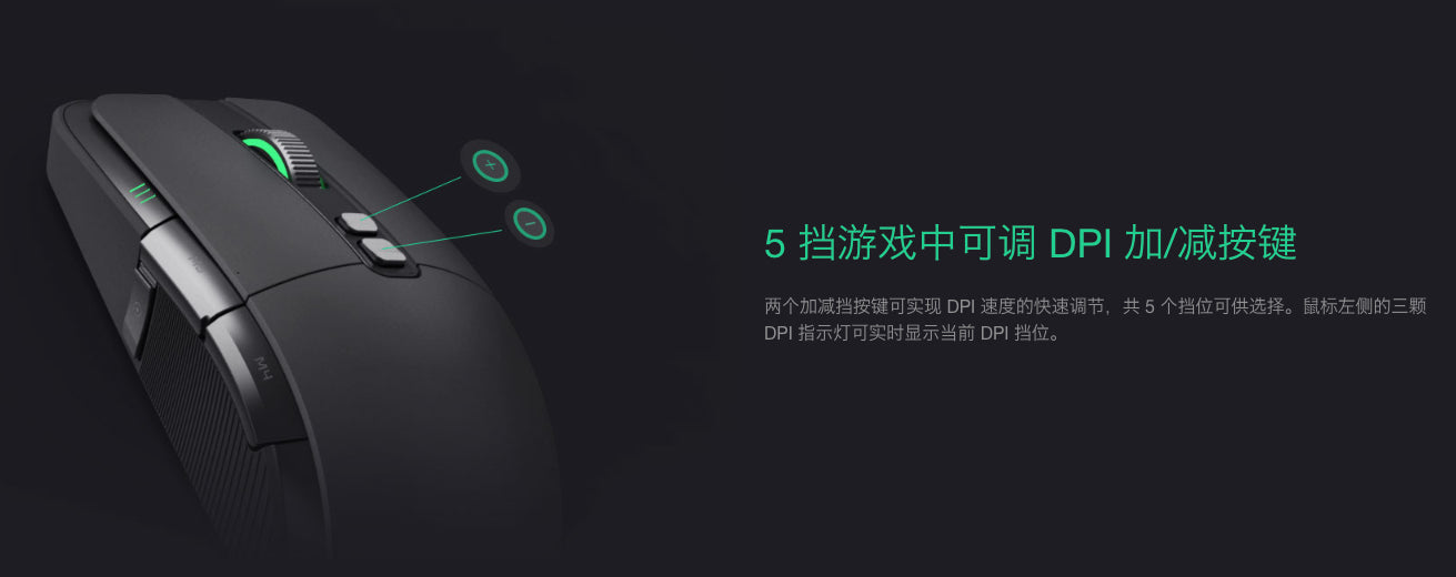 【小米】遊戲滑鼠 (有線/無線雙模式)