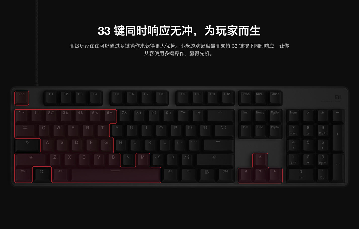 【小米】遊戲鍵盤（RGB + 訂製電競軸體）