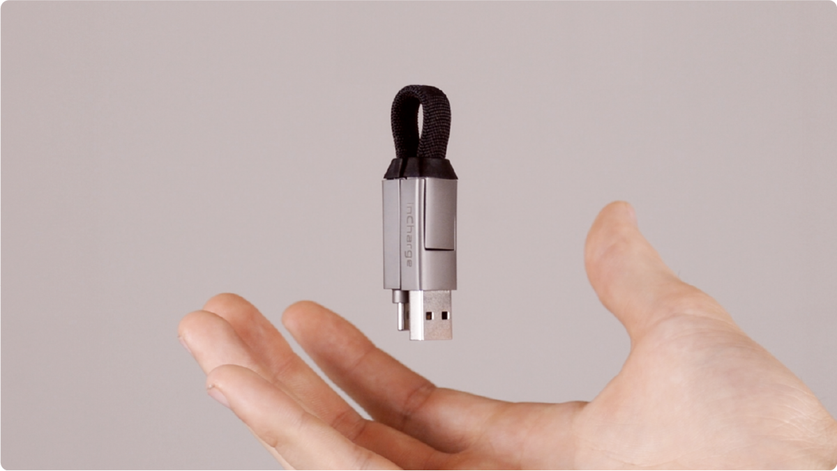 【inCharge】X PD100W六合一鑰匙圈快充傳輸線隨身版