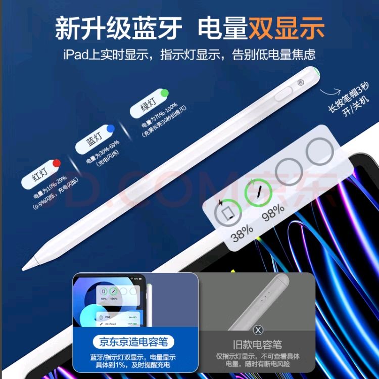 【京東京造】主動式電容筆(副廠Apple Pencil)